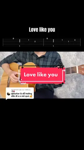 Trả lời @ToBihzzz 🐧🐙  Love like you tab đây em nhé 🥰🥹🎼 Chúc em tập thành công ❤️ #lovelikeyou #stevenuniverse #guitar #guitartok #guitarcover #guitarcover #guitartutorial #guitarsolo #huongdanguitar #hopamguitar #hopam #xuhuong #trending 