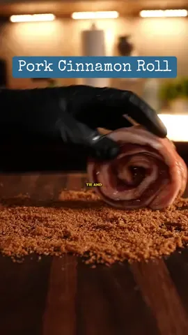 Pork Belly Cinnamon Roll 🐷🍯 It’s no secret, pork belly burnt ends are one of the best bites in barbecue, so I decided to combine my favorite dessert with them.  The results are pork belly cinnamon rolls. A sweet and savoury treat that everyone will love. The recipe is easy: 🔸Butterfly open a slab of pork belly (increase surface area) 🔹Mix 1 cup of brown sugar and 1tbs of Cinnamon together 🔸Season your pork belly with the sugar mixture and a little bit of salt to balance 🔹Roll the pork into a cylinder and tie together tightly 🔸Cut the pork belly in between the string and cover in more seasonings 🔹Smoke at 250°F for 4-5 hours 🔸Melt butter, brown sugar, and maple syrup together and cover your pork 🔹 Continue for another hour This recipe is basically pork belly burnt ends just with a different method and seasonings.  It’s perfect to have at the end of a meal! #barbecue #cinnamonrolls #porkbelly #recipes #fypシ 
