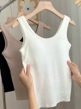 SLEEVELESS TANK TOP with NON REMOVABLE PADDING 👌 AVAILABLE NOW at YELLOW BASKET! #fyp #fypspotted #TikTokPromote #fashion #dress #sleveless 