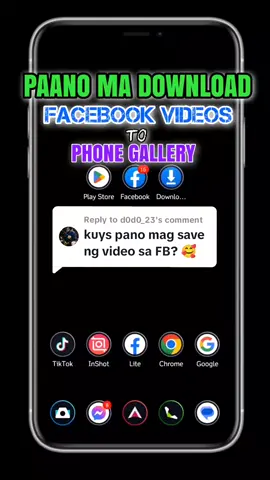 Replying to @d0d0_23 Paano i SAVE/DOWNLOAD ang VIDEOS from FACEBOOK to GALLERY  #SaveVIDEOS #fromFacebookToGallery #FACEBOOKVIDEODOWNLOADER #DOWNLOADFACEBOOKVIDEO #SAVEVIDEOTOGALLERY #FACEBOOKDOWNLOADERTUTORIAL #Tutorial#viral #DailyGuidesTV #Trendingreels #informative #trending 