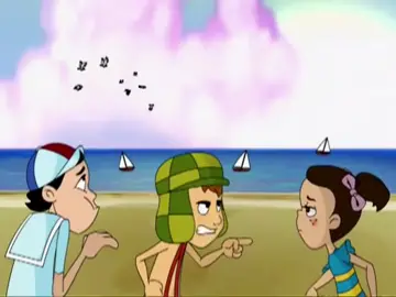 Chavo, his friends, and Professor Girafalde arrived at Alpapoco for their Summer vacation. #elchavotheanimatedseries 