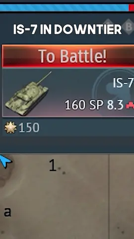 IS-7 IN DOWNTIER #warthunder #warthundertanks  #warthundermemes #gaming #warthundertiktok