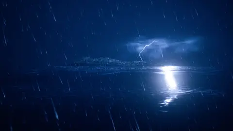 Thunder Storm at Sea. #thunderstorm #ASMR