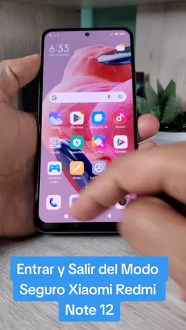 #tecnologia #moviles #celular #xiaomi Entrar y salir del modo seguro Xiaomi Redmi Note 12