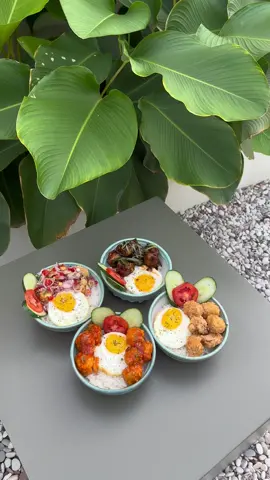 Here’s some of the delicious choices of our rice bowl menu. Come in and dont’t forget to try them!