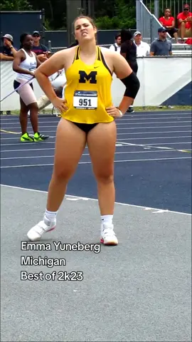 Emma Yuneberg of Michigan #trackandfield2k23 #trackandfield #eastfirstround23 