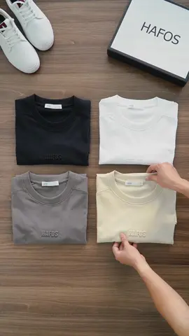 Nổi bật hơn với áo thun in nổi nhà hafos 💕💕 #TryItWithTikTok #hafos #OOTD #reviewquầnáonam #outfitideas 