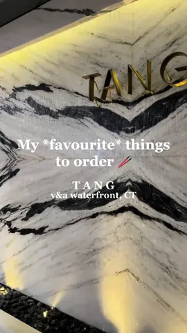 *chefs kiss* 📍TANG, V&A Waterfront, Cape Town #restaurantdate #Foodie #tiktokfoodie #seafood #restaurant #foodtour #Lifestyle #lifestylecreator #capetown #southafrica  