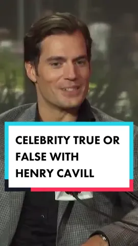 Celebrity true or false with Henry Cavill. He ate HOW MANY calories per day during Superman? 🤯 #henrycavill #superman #thewitcher 
