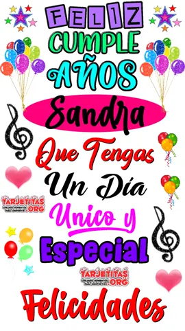 Feliz Cumpleaños Sandra #Sandra #felizcumpleaños #happybirthday #trending #fyp #foryoupage