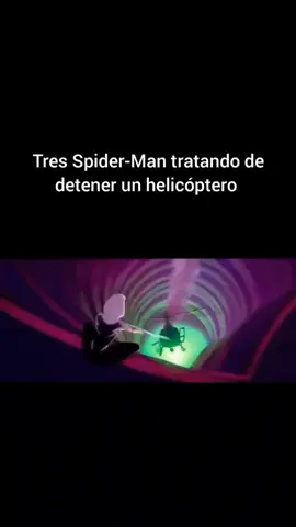 Tres Spider-Man tratando de detener un helicóptero, usó solo sus manos 💀 #spiderman #spidermanacrossthespiderverse #spidermanseries #foryoupage #parati #fyp #fypシ #foryou #tiktokponmeenparati #fpyシ #ultimatespiderman #spidergwen #miguelohara #spiderman2099 