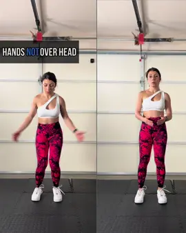 How to Do Jumping Jacks Correctly: Bring Arms All the Way Over The Head #womenempowerment #fitgirl 