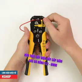 Kìm tuốt Dây điện Dây cáp Bấm cos đa năng 0.2 - 6mm  #nshopvn #review #led #kythuat #sangtao #4.0 #DIY #congnghe #dientu #LearnOnTikTok