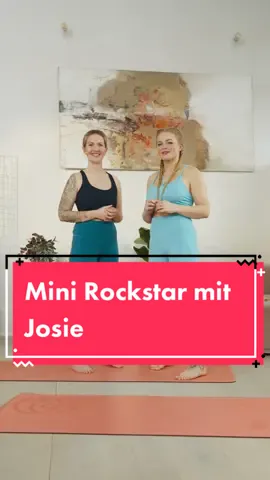 Setze dir keine Grenzen und sei mit Josies Hilfe selbst ein Mini Rockstar! Und ja, die Haltung heißt wirklich so 🤘   #MiniRockstar #WildThing #Josephinewelsch #gymondo #teamgymondo #Tutorial