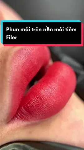 #xuhuong  Phun môi trên nền môi tiêm Filer nó giống như việc bạn đang phun trên nền quả bóng bay thổi phồng vậyyy, Sơ hở là nổ 😆 #phunmoidep #hocphunxam 