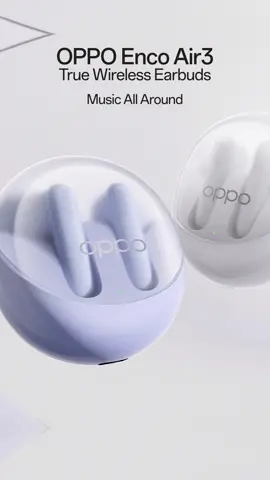 Keajaiban suara #OPPOEncoAir3 jernih seperti di bioskop, dengan tampilan yang stylish! 💜✨