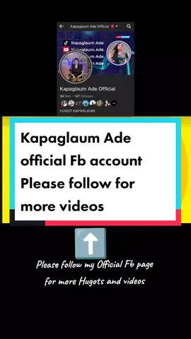 This is my official Fb account. I made this kapaglaum so that, pwede mo maka sent and comment ug hugots sa comment section didto.  I appreciate your support kapaglaum#fypシ゚viral #hugots #fypシ #changinglives #sharinghope😍🙌 #CapCut #noontimegreetings #hopechannelsouthernmindanao 