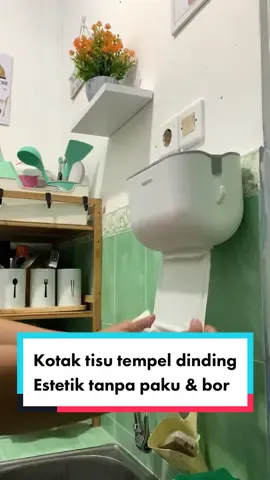 Kotak tisu tempel dinding estetik, tanpa paku dan bor #kotaktisutempeldinding #kotaktisu #kotaktisuestetik 