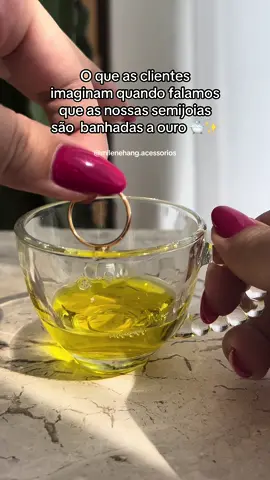 Quem também achava que era mergulhado num caldeirão de ouro? kkkkkk #semijoias #semijoiastiktok 