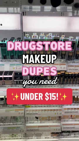 Drugstore makeup dupes you need 👀 #makeupdupes #affordablemakeup #drugstoremakeup #makeupunder20 