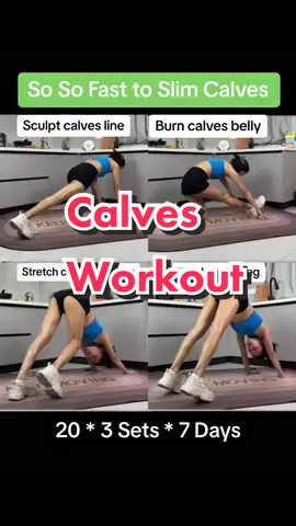 LEG WORKOUT👯‍♀️ So so fast to slim Calves (No Jumping) Lean, slim legs workout for girls who want to TONE #foryou #fp #lean #slimlegs #Slimlegsworkout #workout #calves #calvesworkout #routine #legday #gains #gymgirl #GymTok #FitTok #workoutfromhome 
