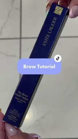 Brow Tutorial using Estee Lauder's Brow Multi Tasker💙 #esteelauder #esteebeautyadvisor 