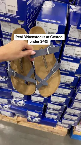 Which pair do you like best? Flat navy, shiny navy with the red bottom or the shiny black pair? #costco #costcofinds #costcoguide #birkenstocks 