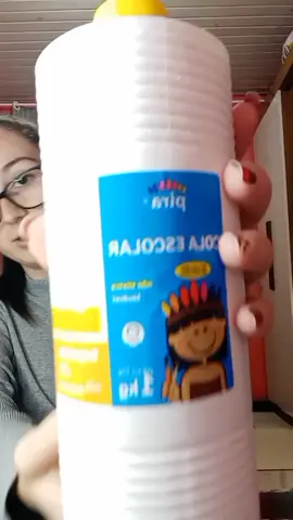 testando a cola de 1kg da marca pira #vaiprafy #slime 