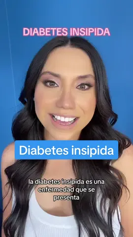 La diabetes insipida no es igual a la diabetes mellitus tipo 2. #diabetesinsipida #desmopresina #vasopresina #endocrinologiapediatrica 
