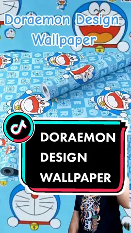 Doraemon Design Wallpaper Self Adhesive Wall Sticker #doraemon #doraemonfans #anime #animetiktok #animefan #wallpaper #selfadhesive #livingroom 