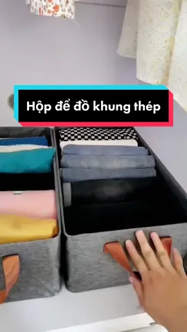 Hộp vải đựng đồ đa năng khung sắt.  #giadungtienich #giadung 