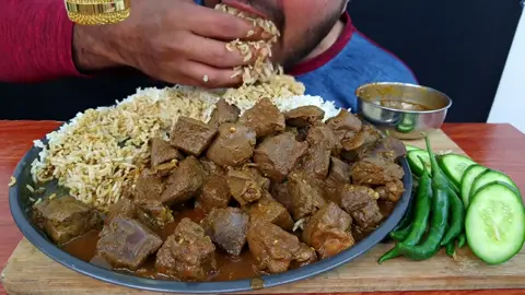 (Youtube: RF EATING ASMR) BUSYYEETT NASI + DAGING SE BAKI DILAHAPP HABIIISSS 😝 #sukamakan #makanbesar #videomukbang #sukamukbang #Mukabangindia 