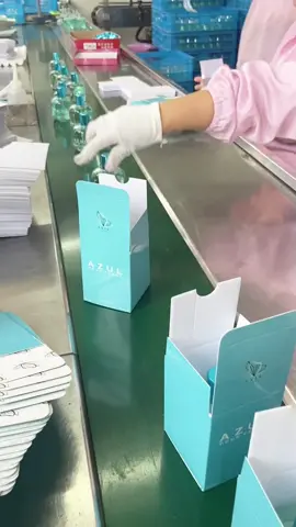 Perfume packing #perfume #bodymist #factorywork #factory #processing 