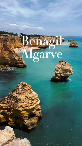 Benagil is an Algarve fishing village known for its picturesque beaches and sea caves. Caves can only be entered via boats or stand-up paddleboards. The Sette Vales hiking trail meanders along steep limestone cliffs over the Atlantic Ocean with spectacular views.                                                      📍Benagil, Algarve.                                         #portugal #visitportugal #Visitalgarve #algarve #algarveportugal #benagil #benagilcave #europevacation #beachvibe #citylife #landscapephotography #nature #naturelovers #portugal #freespirit #outdooradventure #horizon #welivetotravel #sunset #sunrise #bluesky #beautifuldestinations #destination #neverstopexploring #sunshine #sunshinecoast #visit 
