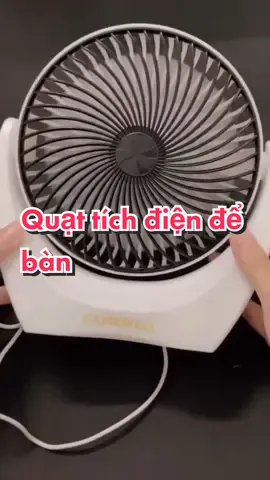 Quạt tích điện mini CWell, 2-3 tốc độ gió, cổng sạc usb, xoay linh hoạt 210 độ #quattichdien #quattichdienmini #quattichdiendeban #quat #camewell 