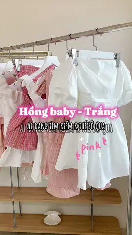Tổng hợp hồng baby và trắng cho cô nàng kẹo ngọt #shopchambi #xuhuong 