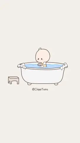 Bath time 💦💦💦 #cute #baby #Love #animation #cartoon #babyvoice #chippitwins 