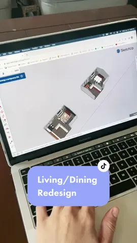 Redesign my living/dining space with me! #interiordesigner #homeowner #homerenovation #howtousesketchup #free3dmodels #designpresentation #designprocess #homediy #homerenovation #interiordesignsoftware