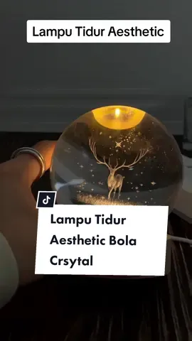 Lampu tidur Aesthetic kekinian bola kristal object 3 Dimensi #lamputiduraesthetic #lamputidurbolacristal #lamputidur #lampuhiasaestetik 