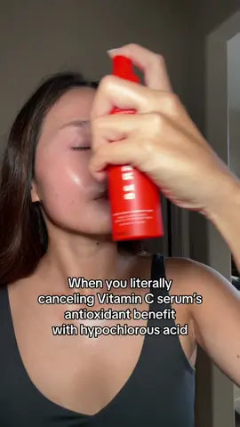 Who knew? I didn’t know either!🤣 #hypochlorousacid #antioxidant #vitamincserum #antiaging #collagenproduction #acneproneskin 