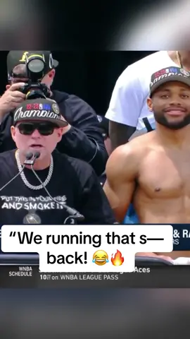 Michael Malone letting it be known at the parade 😂🔥 #nuggets #denvernuggets #nbafinals #parade