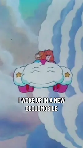 Riding in style in the Cloudmobile 😎☁️🚙 #carebear #carebears #cloudmobile #iwokeupinanewbugatti #buggati 