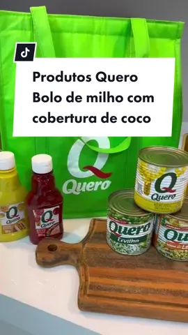 Recebidos de milhões @Produtos Quero 💚 e claro que já aproveitei pra fazer um bolo de milho de latinha, com cobertura de coco 😋 Ingredientes da massa: 1 lata de milho (sem a água) 1 lata de leite 1/2 lata de óleo 3 ovos inteiros  1 lata de açucar  1 lata de flocão de milho ou fubá Bater no liquidificador por uns 3 minutos, depois acrescentar 1 colher de sopa de fermento e bater rapidinho, só pra misturar (rápido mesmo, se não o bolo vai solar) Cobertura de coco: 200 ml de leite de coco 50gr de coco ralado 1/2 lata de leite condensado 1/2 caixinha de creme de leite Levar ao fogo baixo e mexer até engrossar #quandoeuqueroacontece #produtosquero #bolodemilho #bolodemilhodelatinha #bolodemilhocomcoco 