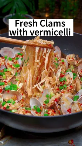 Episode 74 | Chinese food recipe-Fresh clams with vermicelli #EasyRecipe  #chinesefood  #tiktokfood  #cookwithme  #freshclams #vermicelli