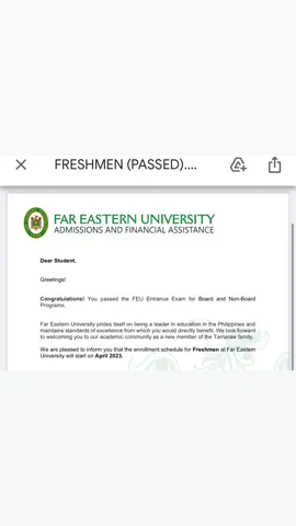#feumanila  #entranceexam 