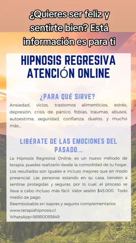 ¿Quieres sentirte bien y ser feliz?  www.terapiahipnosis.cl #felicidad #alegria #sanar #metas #objetivos #amor #libertad #esperanza #sisepuede #tupuedes #psicologia #hipnosischile #terapiahipnosis #centroterapiahipnosis #stephaniekoch #adelgazar #duelo #brianweiss #vidasana #mentesana #consejo #sabiduria #tips 