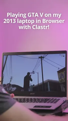 Play GTA V on your old laptop by connecting to someone else's PC! Go to https://clastr.net/play, find a free machine and play your favorite games in the Browser! #peoplescloud #clastrcloud #clastr #cloudgamingplatform #cloudgaming 