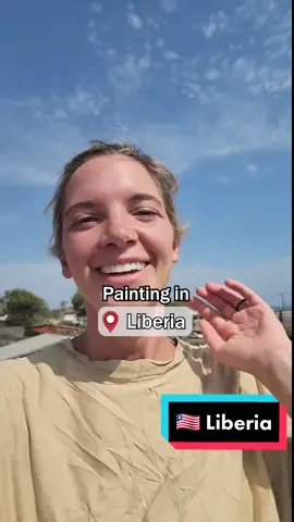 Still working on our painting skills 😂 But we were so glad to have the opportunity to help out and are so inspired by the work they are doing to provide clean water for communities in Africa! #westafrica #westafricatraveler #westafricatravelers #westafricatravel #travelcouples #travelafrica 