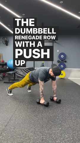 💪 Experience the Power of the Dumbbell Renegade Row with Push-Up! 💪 Are you looking for a challenging and effective exercise to target multiple muscle groups? Look no further than the Dumbbell Renegade Row with Push-Up! 🏋️‍♀️ This dynamic exercise combines the benefits of both a row and a push-up, providing a full-body workout that engages your core, chest, back, shoulders, and arms. 💥 Here are some incredible benefits of incorporating the Dumbbell Renegade Row with Push-Up into your fitness routine: 1️⃣ Strengthen Multiple Muscle Groups: By performing the row and push-up in one fluid motion, you engage and activate your core, upper body, and stabilizer muscles, leading to improved overall strength. 2️⃣ Enhance Upper Body Definition: This exercise targets your chest, shoulders, and arms, helping you sculpt and tone those muscle groups for a more defined and chiseled upper body. 3️⃣ Improve Core Stability: The renegade row challenges your core stability and control, requiring you to maintain a strong and balanced position throughout the movement.  #DumbbellRenegadeRow #PushUp #TotalBodyWorkout #StrengthTraining #UpperBodyWorkout #FunctionalFitness #CoreStability #MuscleDefinition #FitnessMotivation #FitnessGoals #WorkoutInspiration #FitnessJourney #FitnessTips #FitLifestyle #HealthyLiving #TrainSmart #StayActive 