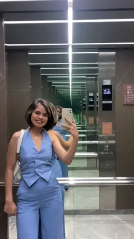 Outfit for tonight’s event (Man Of The World 2023 Final Night)💙🤍 made by me❤️‍🔥 backless vest and flare pants🧵🪡#outfit #OOTD #sewtok #fashionstudent #trend #outfitcheck #fyp #ManoftheWorld #SamsungPerformingArtsTheater #manoftheworld2023 